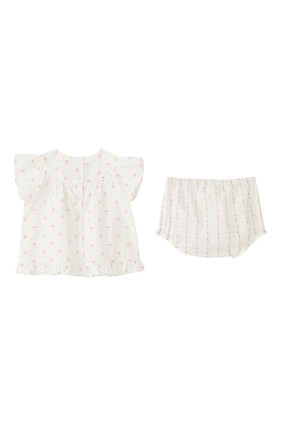 Ensemble Court Top & Bloomer Set